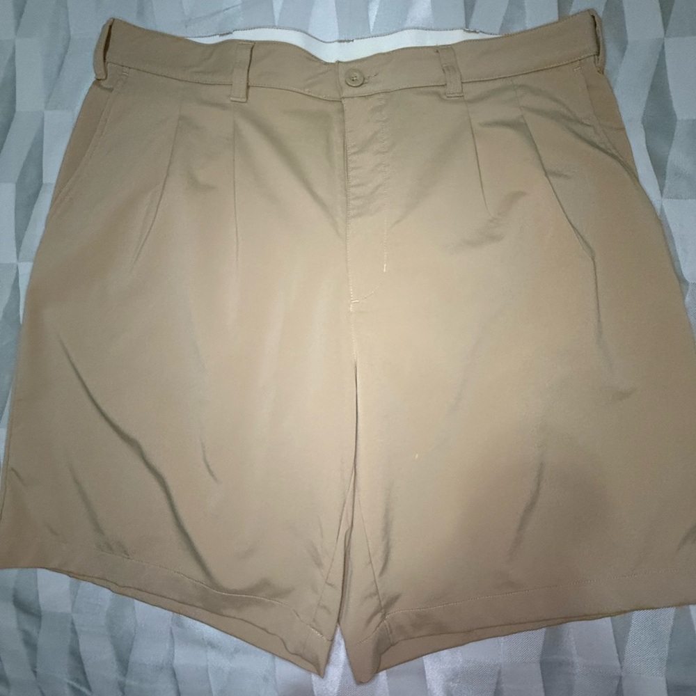 Reebok Tan Flat Front Shorts for Versatile Style